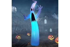 11.8Ft Halloween uppblåsbara spöken med LED-lampor, EBANKU Halloween Ghost Inflatables Decor för Inomhus och Utomhus Trädgård