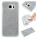 Produktbild Galaxy S7 Handyhülle Glitzer, ZXK CO Bling Glitter Weich TPU Silikon Bumper Hülle Schutzülle für Samsung Galaxy S7 Protective Case mit Glitter Pulver-Silber