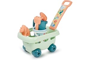 Jouets Ecoiffier - 465 - Chariot Dino Garni - Jeu de Plage pour Enfant - Dès 18 Mois - Origine France Garantie