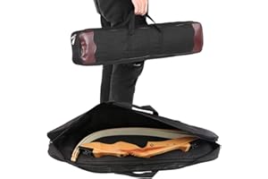 DEWIN Recurve Bow Bag, Outdoor Archery Handbag Large Storage Recurve Bow Storage Sling Bag Adjustable Shoulder Strap