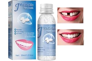 KANGXIN Temporary Tooth Filling,Fake Teeth Repair Beads,Tooth Filling Repair Kit,Moldable False Teeth,Tooth Repair Kit for Missing Broken Teeth,Tooth Repair Granules,DIY Heat Fit Beads,Thermal Beads Teeth