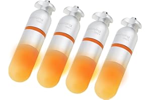 SecurityIng 4Pcs Scuba Dive Strobe Signal Light, Mini Tank Light Night Dive Marker Light, Underwater 150M LED Flashing Safety Light Firefly Beacon Diving Light with AAA Battery -Yellow