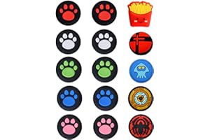 FDCGAS 15 Stücke Joystick Kappen switch,Thumbstick Kappen Grip Joystick Abdeckung Joystick Kappen Switch Analog Stick Kappen Thumb Grip Caps Silikon Daumengriffkappen In Karikatur für Controller