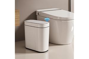 Dreamhigh 8 l soptunna med sensor, sensorbehållare med lock, elektrisk soptunna, lufttät, automatisk soptunna, IPX5, vattentät för sovrum, badrum, kök, kontor