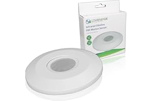 LOWENERGIE Long Range PIR Occupancy Sensor | 180° Wall-Mounted Motion Detector Light Switch | Adjustable Timer & Sensitivity | Energy-Saving Auto Control 100–240 V AC