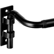 Gardinenstange Extra Lang & Stabil – Verstellbar Von 43 Cm Bis über 3 Meter, In Schwarz