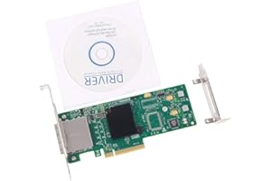 ‎IPOLEX ipolex LSI 9200-8E External SAS/SATA RAID Controller Card Host Bus Adapter, LSI SAS2008 Chip, PCI-E 2.0 X8-Port 6Gb/s, High Profile & Low Profile