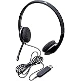 Logitech H340 Wired Headset, Stereo Headphones with Noise-Cancelling Microphone, USB, PC/Mac/Laptop - Black