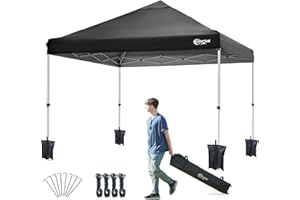 PORTAL Pop up Gazebo 3m x 3m (10x10ft) Heavy Duty Commercial Grade Instant Event Shelter Garden Canopy Outdoor Camping Gazebo 1000mm Water Resistant Sun Shade Shelter Fire Retardant for Hot Tub Beach