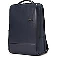 Mokobara The Element Backpack | Laptop Up to 15.6 Inches, 18L Capacity | Durable Nylon and Vegan Leather, Water Resistant | Ideal for Travel, Office, Students | Ergonomic, Padded Straps | Blue