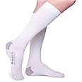 FITLEGS - Open-Toe Compression Stocking - 18mmHg AES DVT Prevention - Below Knee