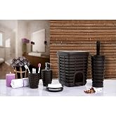 Primanova Palm 5 Li Banyo Seti, Kahverengi