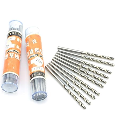 CoCud Micro Forets, Diamètre De Perçage De 0,5mm Longueur Totale De 22mm, Foret Hélicoïdal Entièrement Rectifié En Acier à Grande Vitesse 6542 - (Pour Cuivre, Métal Et Bois), 10 Pcs
