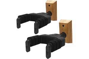 AUPHY Guitar Wall Mount, Guitar Wall Hanger, Guitar Holder Auto Lock for Electric Acoustic Guitars Ukulele Bass