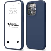 Babilden iPhone Kılıf İnce Sıvı Silikon 3 Katmanlı Tam Kaplamalı Yumuşak Jel Kau&ccedil;uk Kılıf Kapak (Lacivert, iPhone 12 Pro Max)