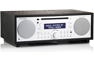 Tivoli Audio Music System BT All-in-one MW / UKW Kompaktanlage mit Drahtlose Bluetooth-Technologie (Schwarze Esche / Silber)