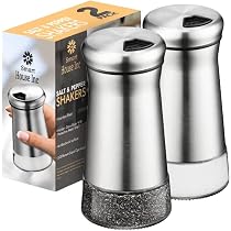 Set Spezie Cucina Saliera E Pepiera Vetro - 4 Modalità Versamento - 2