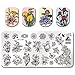 Born Pretty Template Stamping Plate Flower Rectangle Manicure Nail Art Image Plate BPL-67