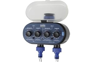 Aqua Control C4011 - Programmateur d'Arrosage de Jardin - Pour Tout Type de Robinet - Avec 2 Sorties Indépendantes