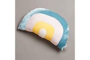 Minidream Rainbow Nursery Cushion, Cute Plush Kids Pillow for Baby and Toddler, Floor Cushions for Kids