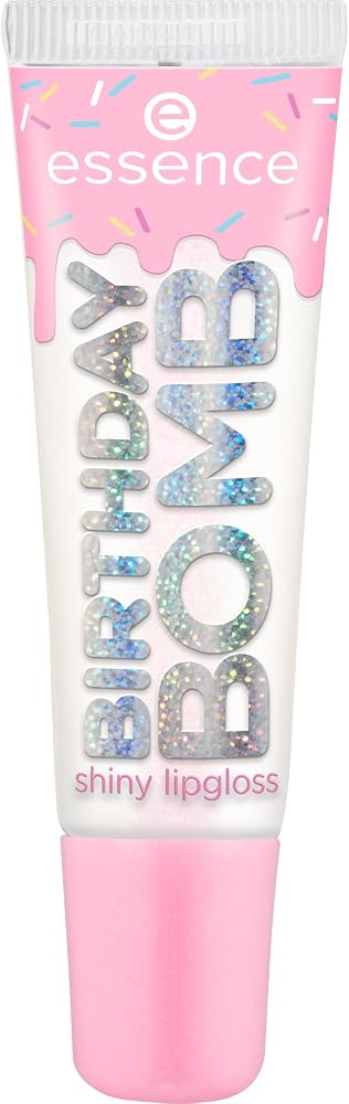 Essence Cosmetics Birthday Bomb Shiny Lipgloss 01 | Dudak parlatıcısı, tüm cilt tonları için uygundur