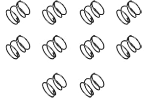 TOP-VIGOR 10Pcs Compression Spring, 1.2mm Wire Dia, 15mm OD, 15mm Free Length Dual Extended Durable Dual Hook Tension Spring for Furniture Screen Doors Repair Projects