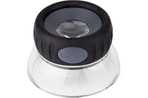 UNBEKANNT Carson LO-10 LumiLoupe Plus 10,5x Standlupe mit verstellbarem Fokus und Acrylglassockel