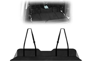 WODHMIEY Extensión de asiento trasero de coche, extensión de colchón de franela plegable con bolsillos de almacenamiento, panel portátil para acampar y dormir, fácil de instalar, ajuste ajustable para