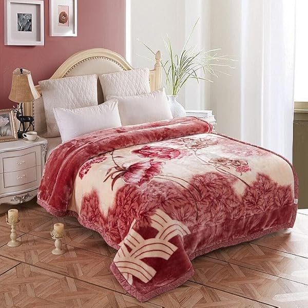 Buy Kyoto Nishikawa Quality Blanket (140cm x 200cm, Floral Pink