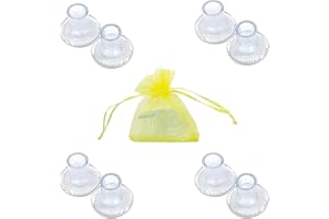 SHONYE 4 pares de protectores de tacón alto, protectores de talón transparentes para zapatos sobre hierba, tapones de talón antideslizantes para boda, escenario, celebración, oficina