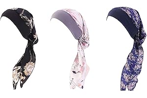 iZEN Chemo Turbans for Headcare Headwrap & Headcover - 3 Pack