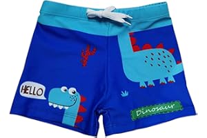 NautySaurs Jungen Badehose 2-11 Jahre Baby Jungen Bademode Kinder Badeshorts mit Cartoon Dinosaurier
