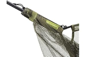 SABER TACKLE Saber - Net Float - Supports 42" Landing Nets - Ultra Buoyant Foam - Velcro Fastening - Hard Wearing Cover - Sleek Design - Perfect For Fishing & Carp Fishing - 21 x 5 cm