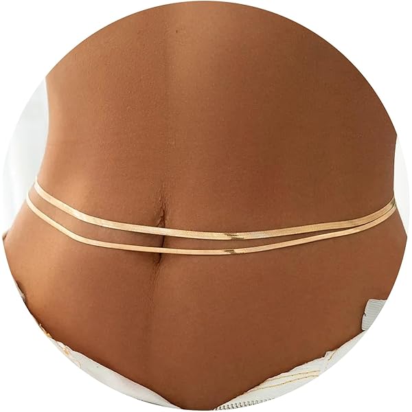 COMNICO Buikketting, goud, 2 stuks, lichaamsketting, verstelbare tailleketting, metalen schakels, kettingriem, waterdichte bikini, taille-parelketting, sierlijke satellietparelketting, sieradencadeau COMNICO Buikketting, goud, 2 stuks, lichaamsketting, verstelbare tailleketting, metalen schakels, kettingriem, waterdichte bikini, taille-parelketting, sierlijke satellietparelketting, sieradencadeau