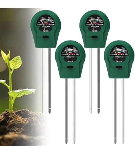 GARTEN BODENFEUCHTE TESTER 3 in 1 Hygrometer PH Wert & Lichtmesser für