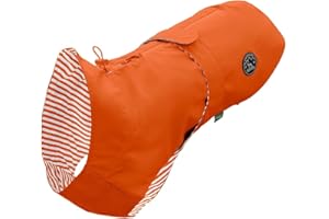 HUNTER impermeabile per cani MILFORD, colore: arancione, vestibilità ergonomica per una protezione ottimale, regolabile individualmente, facile da pulire e lavabile a 30 °C, taglia: 50