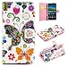 Produktbild Nancen Samsung Galaxy S5 / I9600 SM-G900F (5,1 Zoll) Handyhülle, Bunt Nette Romantische Muster Flip Etui Case Cover Lederhülle PU leder Folio Bookstyle Schutzhülle mit Standfunktion, Brieftasche und Karte Tasche [Bunte Schmetterlinge]