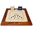 Uber Games – Tournament Carrom Board Set -Limited Edition – 37 x 37 inch Official Size Tournament quality board Including Carrom Men - Hardwood edges for fantastic rebound - For competitive players