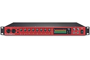 Interface audio professionnelle de 18 entrées/20 sorties Focusrite Clarett+ 8Pre pour les ingénieurs chevronnés — huit préamplis micros hautes performances capturent le son avec précision et netteté