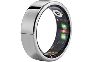 AMOVAN Smart Ring Health Tracker, Fitness Sonno Frequenza cardiaca Tracker ossigeno nel sangue Anello intelligente, Anelli fitness tracker Bluetooth resistenti all'acqua
