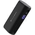 Rolling Square - Power Bank - 5000 mAh including USB A & USB C ports with 30W power and charging digital status (Black)