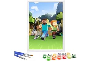 A98K Malen Nach Zahlen Kinder mit Rahmen 20x30 Cm, Malen Nach Zahlen Ab 6 7 8 9 Jahre Mädchen und Junge, Diy Gemäide Bastelset Kinder, Kreative Geschenke für Mädchen und Junge