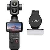 Osmo Pocket 4P Standard Combo | 3&times; Optik Zoom, 12&times; Zoom, 4K/240fps, 17‑Stop Dinamik Aralık, 103GB Dahili Depolama, Dolgu Işığ