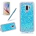 Produktbild Girlyard Silikon Glitzer Hülle für Galaxy S9 Plus, Luxus Variable Farbe Pailletten Muster Shinning Case Weiche TPU Bling Backcover Ultra Dünn Flexibel Rubber Etui und Anti Rutsch Kratzfeste Schutzhülle für Samsung Galaxy S9 Plus - Blau