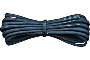 FABMANIA abmania® Cordones Redondos Encerados 3 mm Cordones para Botas Zapatos de Moda Elegantes y Casuales Hombre Mujer (1 par)