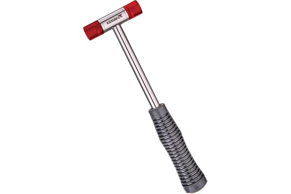 KEEAN 20 MM Soft Faced Acetate Mallet Industrial Hammer Non Slip Rubber Grip Bending Forming Metal Tile Fitting Wood Work Professional