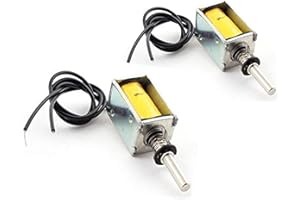 DC DC 4.5V, 40 g/2 mm Solenoid Electromagnet, Saim Open Frame Actuator Linear Mini Push Pull Solenoid Electromagnet 2PCS
