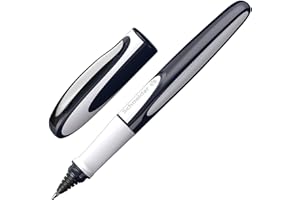 Schneider Ray Stylo Roller (Rechargeable avec Cartouches d'encre Standard, convient aux Droitiers et gauchers) 1 Pièce, Bleu/gris