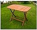 Produktbild Amicasa. Gartentisch klappbar aus Holz rechteckig 120 x 70 cm Vigo