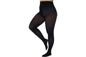 CozyWow Plus Size Tights for Women Stockings with Enough Elasticity & High Waist Soft and Durable Semi Opaque Pantyhose